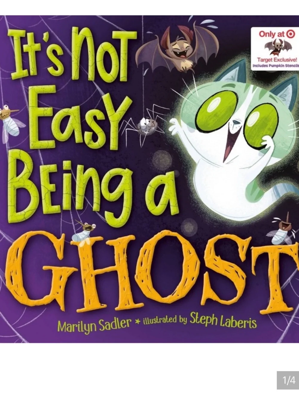 Set of 2 New Kids Halloween Books Ghost & Pumpkin Hardcover Target NEW